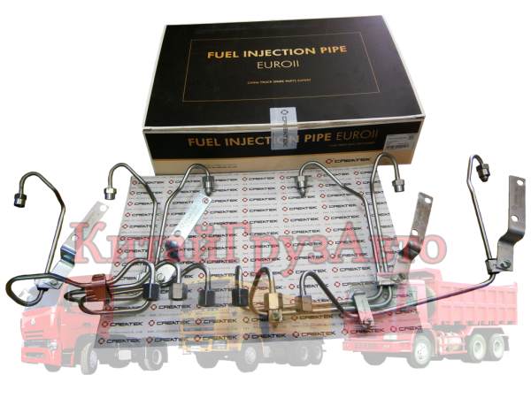 CK-61560080278 Трубки высокого давления на форсунки HOWO E2 (Createk)